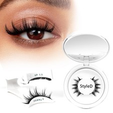 Magnetic False Eyelashes Kit with Applicator Reusable False Eyelashes