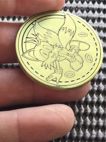 Tails Sonic Sega Shop UK Coin Medal Exclusive Rare Promo GENESIS SATURN CD 32
