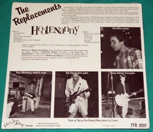 The Replacements - Hootenanny US 1st press Lp 1983 STILL SEALED TTR 8332 Foto 2 de 2