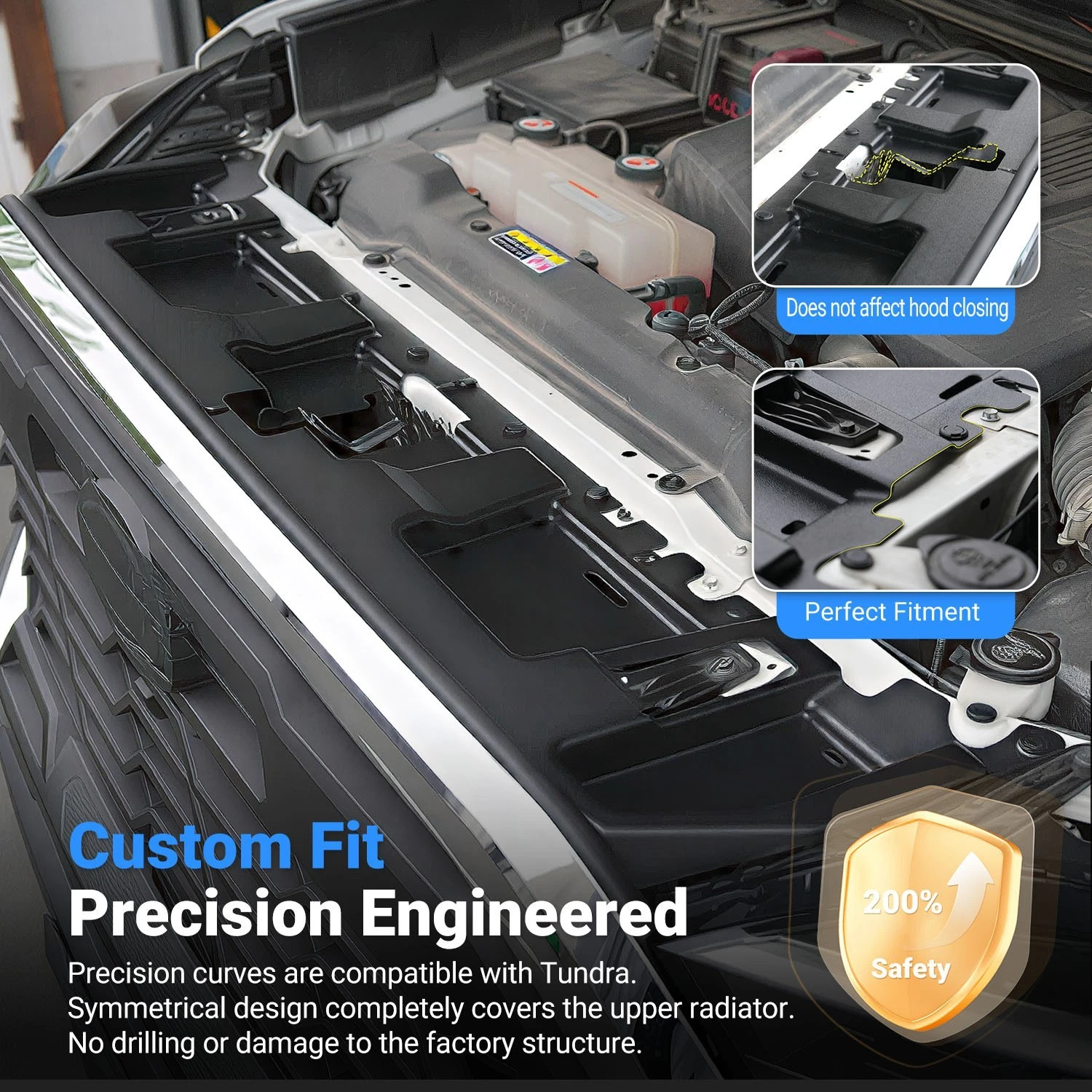 For 2022-2026 Toyota Tundra Front Upper Radiator Support Cover Upper Radiator - product detail image 3