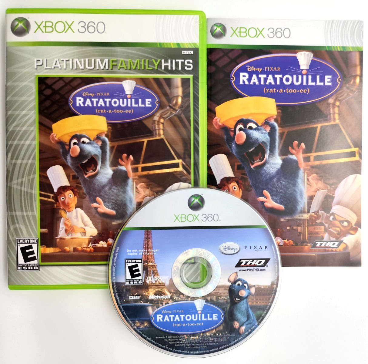 Ratatouille (Microsoft Xbox 360, 2007) COMPLETE CIB  Tested & Cleaned!