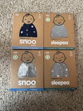 Snoo Sleep Sacks And Sleepea Swaddles - Size Large - 2 Of Each