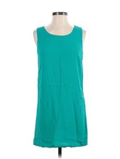 Skies Are Blue Women Green Casual Dress XS