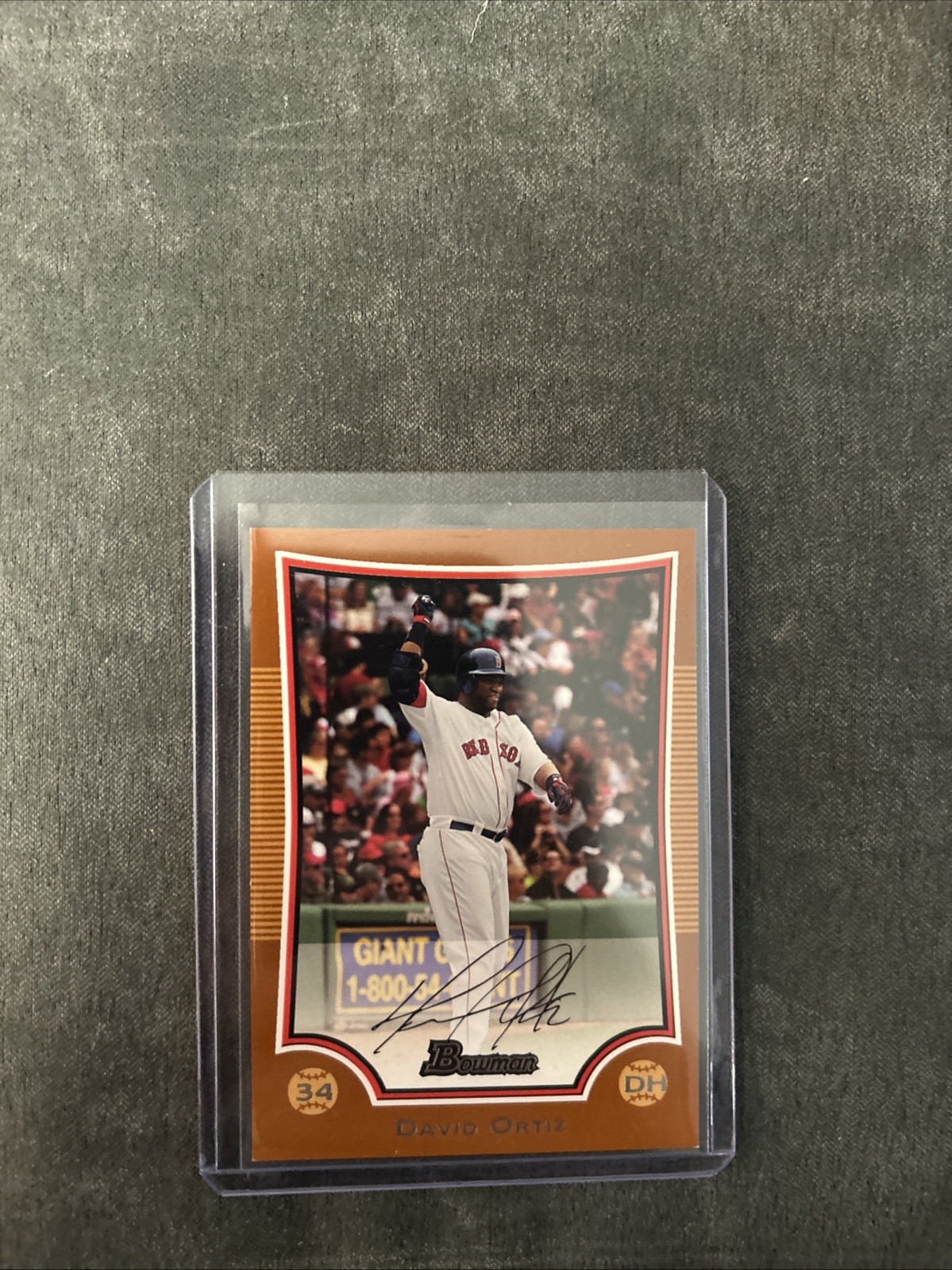 2009 Bowman David Ortiz #22 Orange /250 SP Red Sox HOF Big Papi