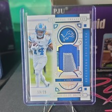 Panini 2025 National Treasures Franchise Treasures Amon-Ra St. Brown Lions /25