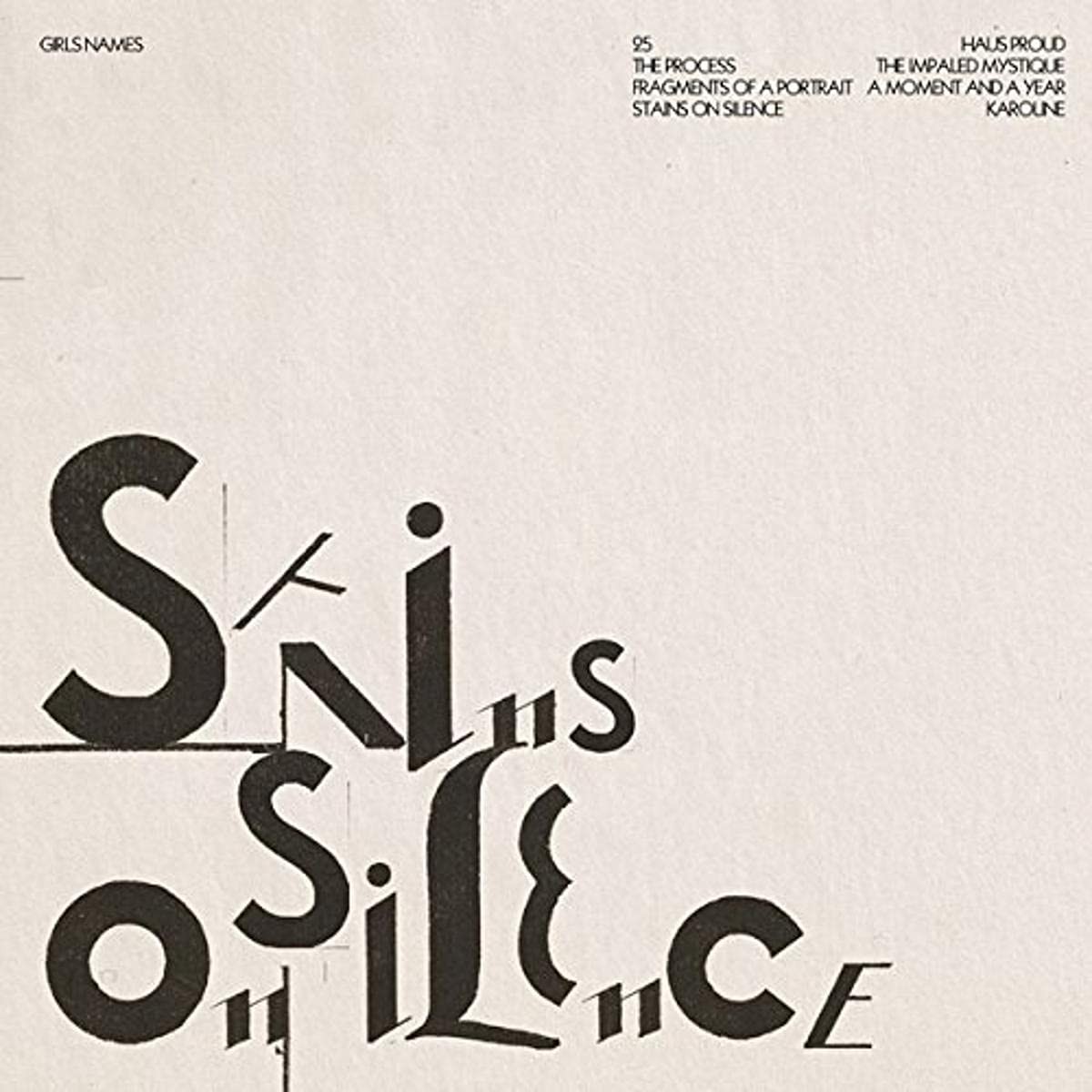 Girls Names Stains On Silence LP Vinyl TLV113LP NEW