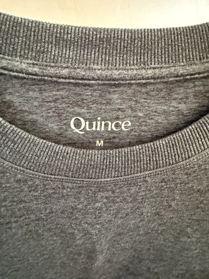 Moletom Quince Flowknit Pullover Crew verde urze tamanho M excelente usado - Imagem 2 de 4