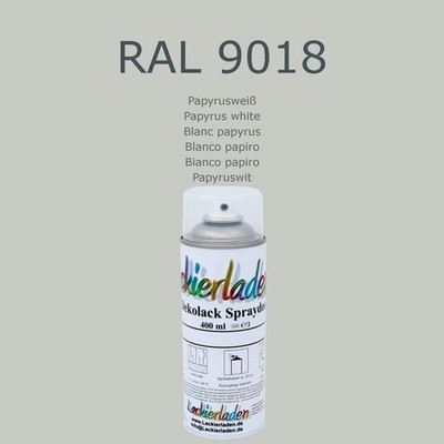 Dekolack Spraydose 400 ml RAL 9018 Papyrusweiß Papyrus white Blanc papyrus Blanc