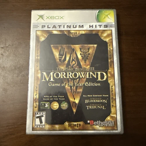 Elder Scrolls III Morrowind (Microsoft Xbox) Complete W Reg - Tested - Authentic