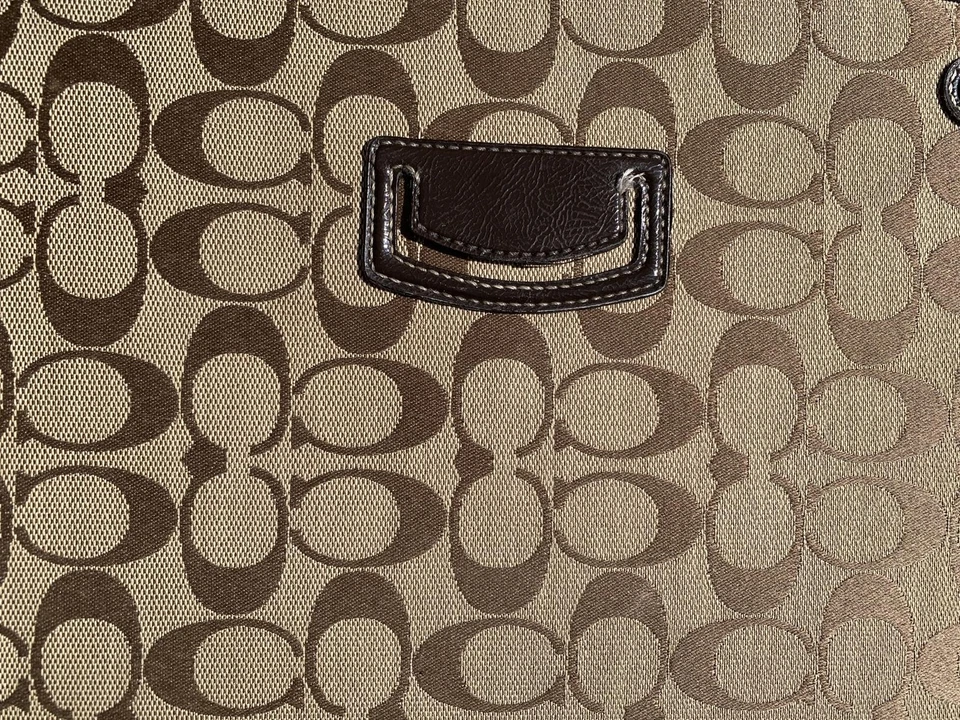 Coach iPad Cover, Folio Tablet Case w Leather Trim, Brown C Monogram, Canvas - Image 3 of 4