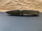 REMETTE Rhino MC25A 14C28N Stonewashed Blade Green Micarta EDC Folding Knife — photo 2