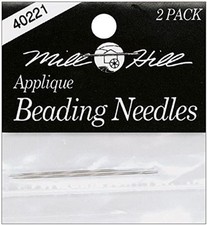 Mill Hill Applique 10 Beading Needles, 2-Pack