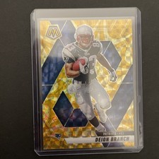 2025 mosaic Deion Branch Yellow Reactive  prizm Patriots