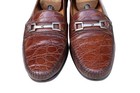 Johnston & Murphy Domani Brown Crocodile Leather Horsebit Loafer Dress Shoe 13M — photo 10