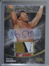 2021 AEW Spectrum Achievements Dark Memorabilia 5/5 Kenny Omega #94 Auto 3x1