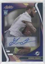 2021 Panini Absolute Rookies Spectrum Blue Signatures /50 Gerrid Doaks Auto 0c2