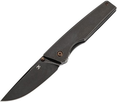 Kansept Knives Chimera Framelock Black Titanium Folding S35VN Knife 1096A3