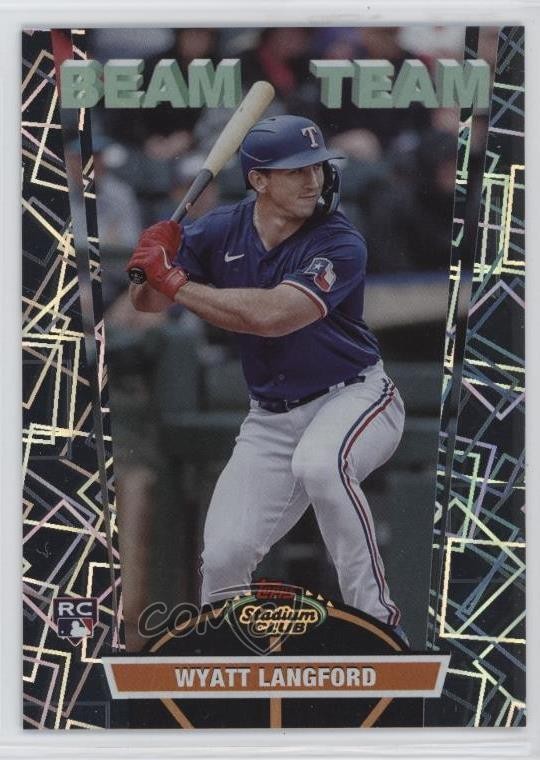 2024 Topps Stadium Club Beam Team Wyatt Langford #BT-21 Rookie RC 13kt