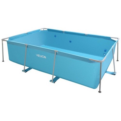 118x78x30in High-Strength Frame Pool 1046Gal UV-Resistant PVC Blue