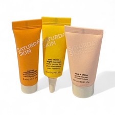 Saturday Skin 3- Piece SAMPLE-SIZE Set Cleaznser, Moisturizer Eye Cream NWOB