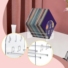 Vinyl Record Storage Rack Desktop Vinyl Record Holder Acrylic Transparent