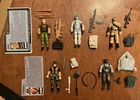 Vintage 1990 Hasbro GI Joe 5 Figure Lot + some accessories, file cards - READ