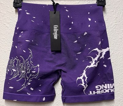 Civil Regime Blowout Kelly Seamless Shorts Bright Purple Women s Size Small NWT