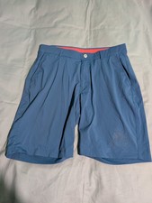 REDVANLY Hanover Men's Sz M Blue stretch Pull-On performance Golf Shorts