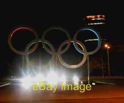 Foto 6x4 Olympische Ringe vor dem Rathaus von Cardiff / Y-Zylinder Olymp c2012
