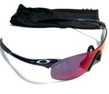 RARE OAKLEY ZERO 0.4 SUNGLASSES Cobalt Frames w/ Positive Red Iridium Lenses