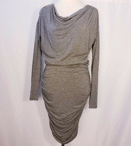 long sleeve jersey midi dress