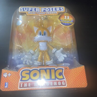 New 2010 Sonic The Hedgehog Super Posers Miles  Tails  Prower Jazwares Toys Sega