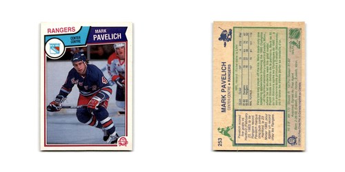 1983 O-Pee-Chee Mark Pavelich New York Rangers #253 - Picture 3 of 3