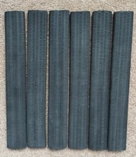 6x RIPPLE  / WAVE Cricket Bat Grips - BLACK - Oz Stock