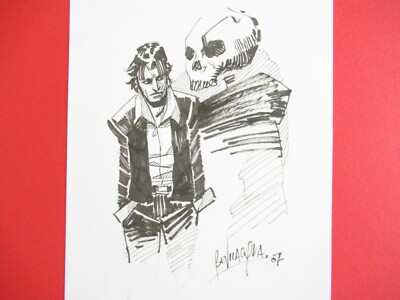JOHN DOE STUDIO UNPUBLISHED ILLUSTRATION GIACOMO KEISON BEVILACQUA 2007 SIGNED!!!