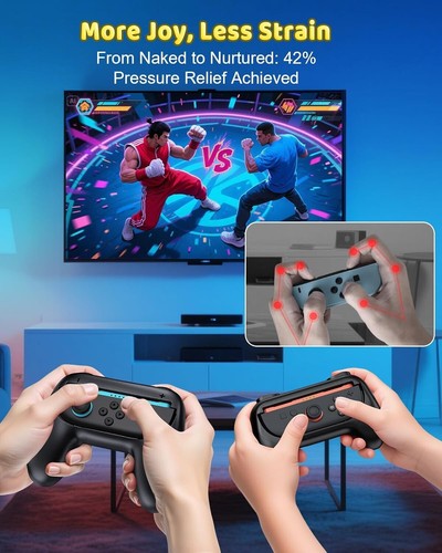FYOUNG Dual-Size Controller Grips for Nintendo Switch 2 (2025)/ Switch 1/OLED - - Picture 7 of 7
