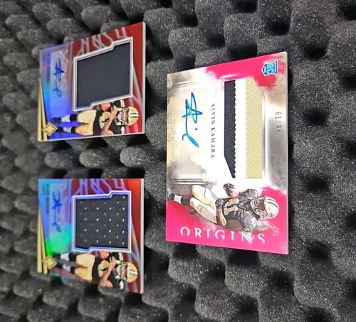2017 Alvin Kamara Rookie Auto PATCH All #/d Panini Origins & Phoenix NrMint ×3🔥 - Picture 4 of 6