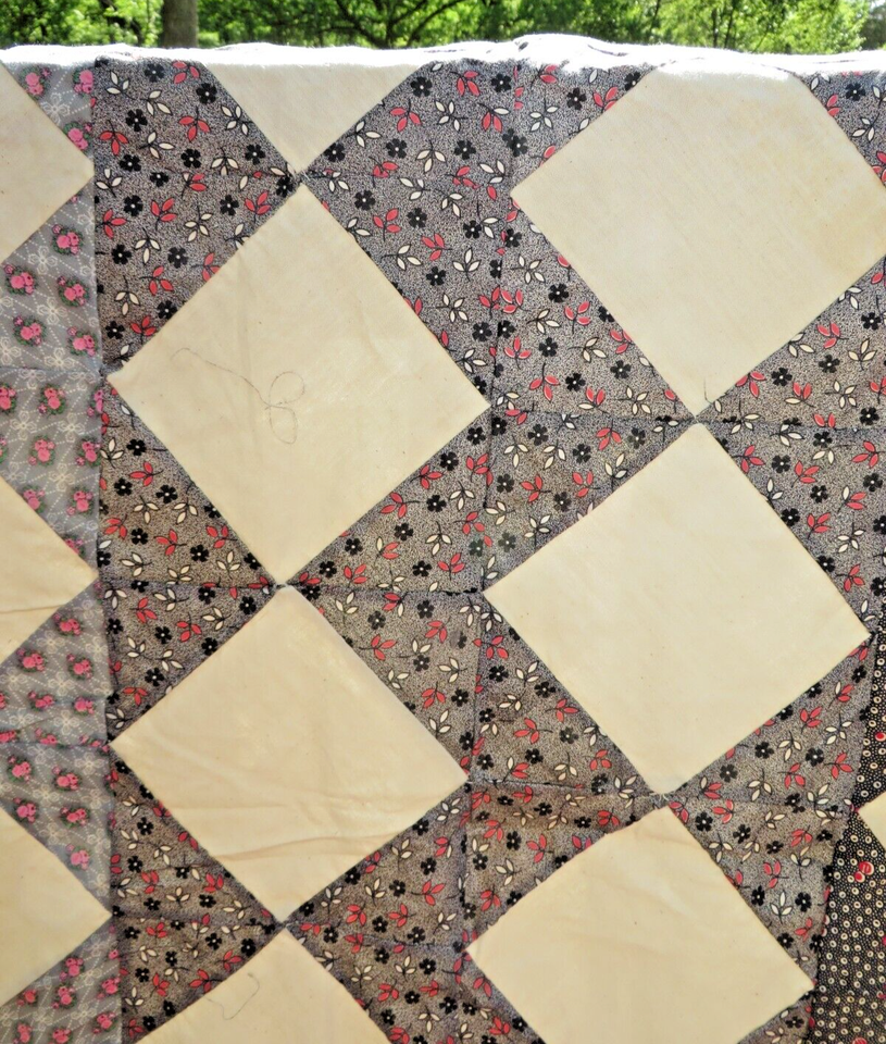 Vintage HandStitched Quilt Top eBay