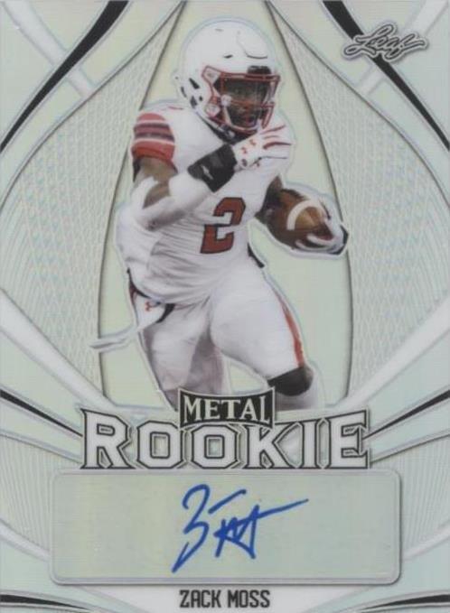 2020 Leaf Metal Rookie Autographs Zack Moss #MR-ZM1 - 1 of 2