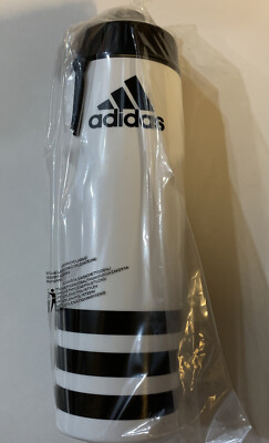 adidas 25 oz Squeeze Bottle 750 Water Bottle - White/Black. BPA FREE   Brand NEW