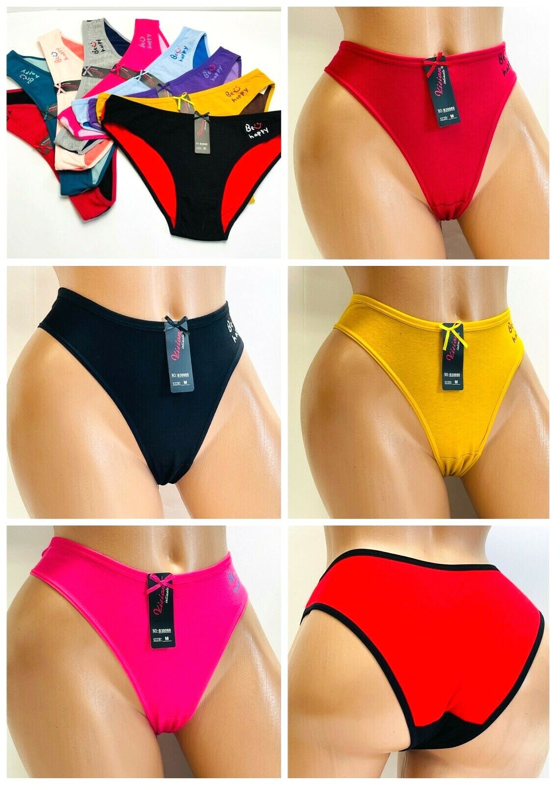 612 WOMEN'S LONG LEG Bikini cheeky 95 COTTON UNDERWEAR Panties Undies