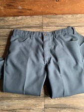 Vintage Men's 1970's Blue Levi's Action Slacks 36x 30 Polyester