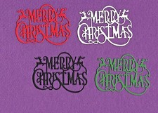 MERRY CHRISTMAS deer die cuts scrapbook cards