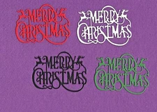 MERRY CHRISTMAS deer die cuts scrapbook cards
