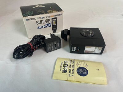 Sunpak AUTO 28 Blitzgerät Antikes Blitzgerät org. Karton Japan Vintage TOP