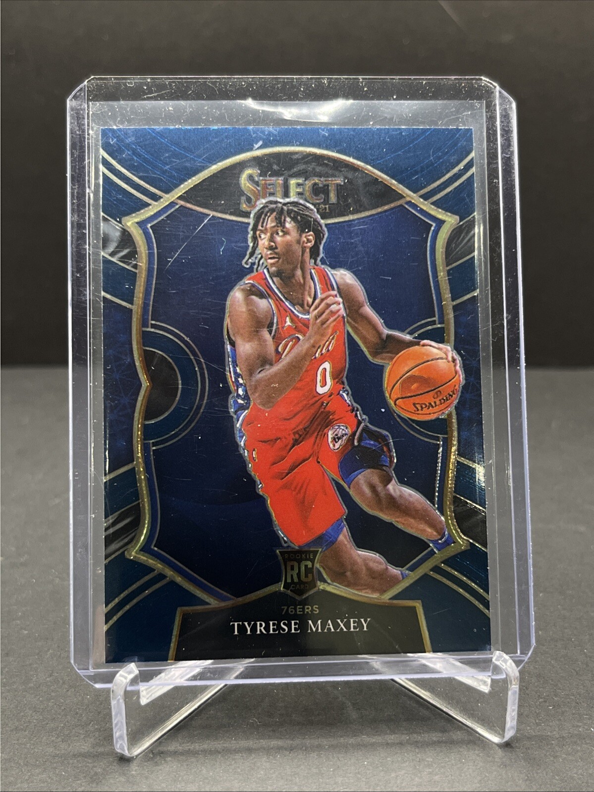 Tyrese Maxey 2020-21 Panini Select Retail Blue #81 RC