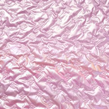 1 Meter Quilted Faux Leather Fabric Holographic Shiny PU Glitter Bow Pattern