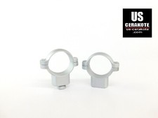 Turn In Style 1" Medium Riflescope Rings Satin Silver 7 