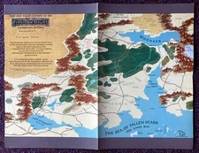 Anauroch Campaign Setting Map Forgotten Realms Dungeons & Dragons TSR