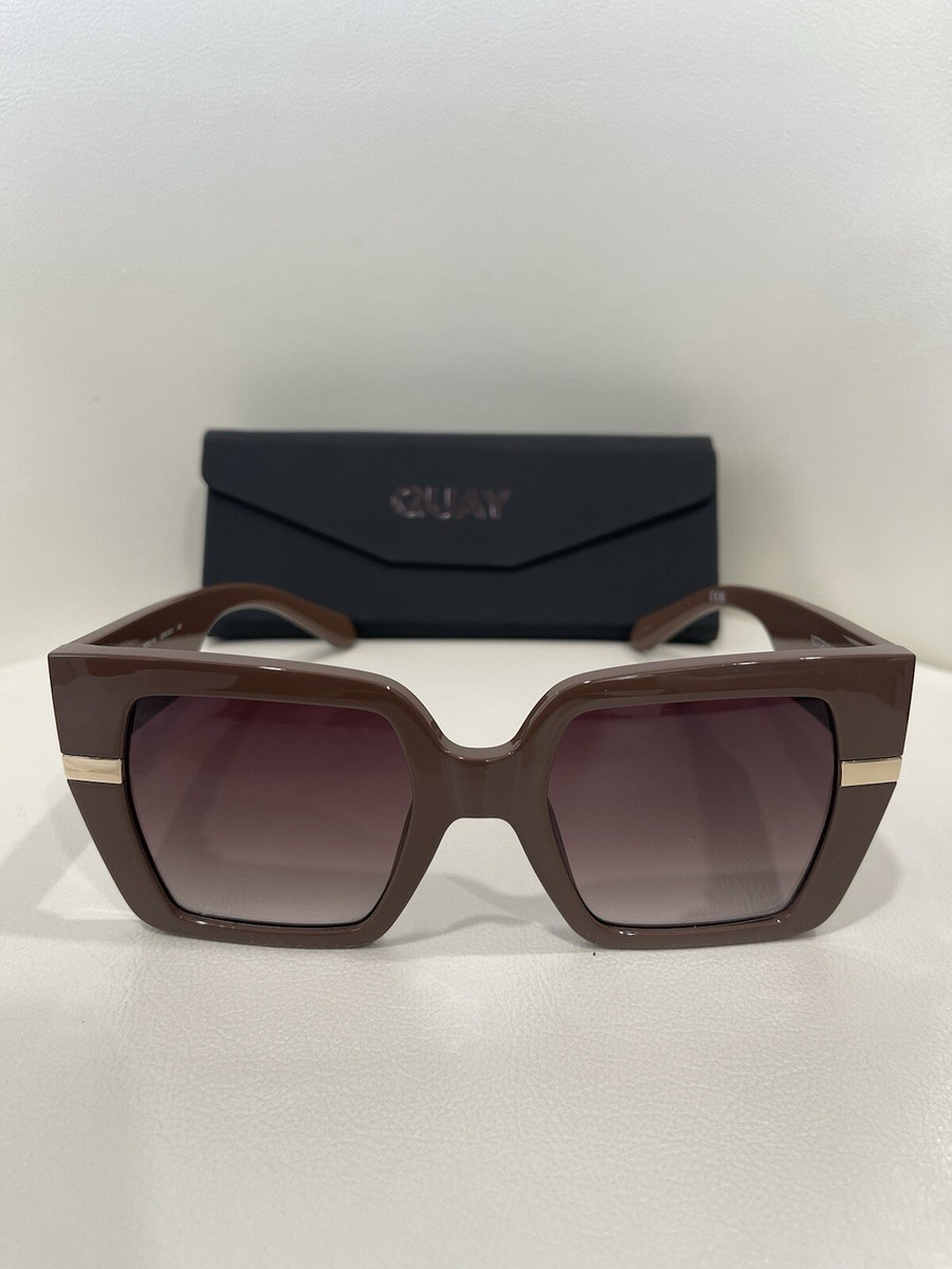 NEW QUAY $95 Notorious
Sunglasses (Doe Frame/ Brown Lens) Brown Square Quay Australia Notorious Square Sunglasses Doe Brown 53MM  main image 2